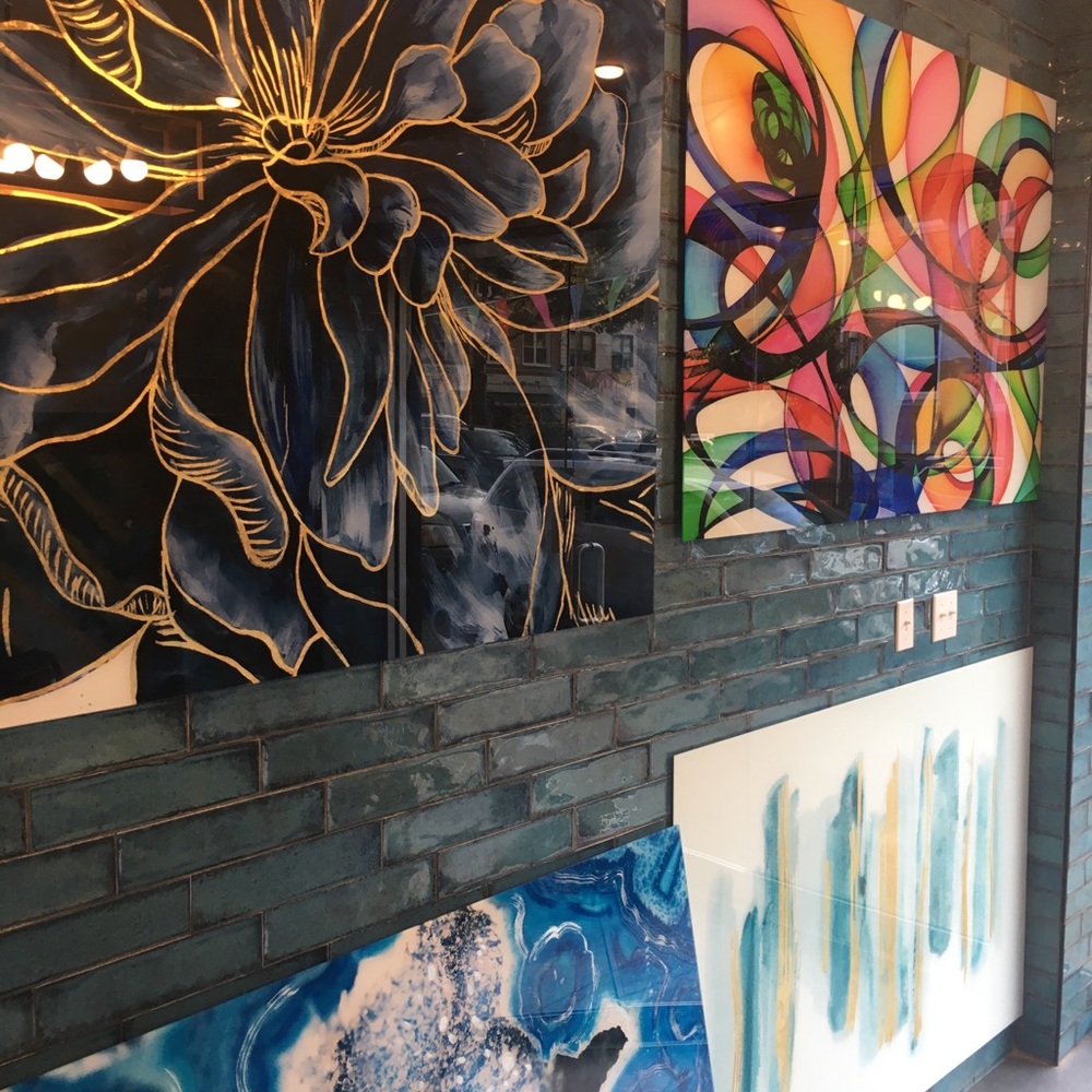 Tempered glass floating wall art foil 3D